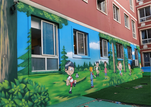 幼兒園墻噴繪如何做？